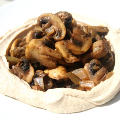 סלט פטריות חם