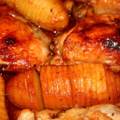 עוף ותפוחי אדמה ברוטב ברבקיו