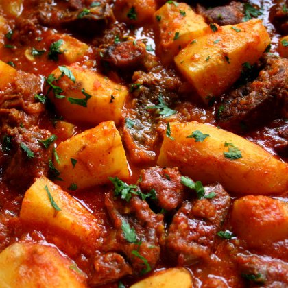 תבשיל בשר וארטישוק ירושלמי בסגנון מרוקאי