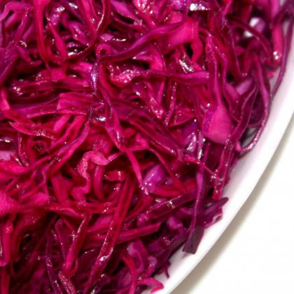 סלט כרוב סגול של מסעדות