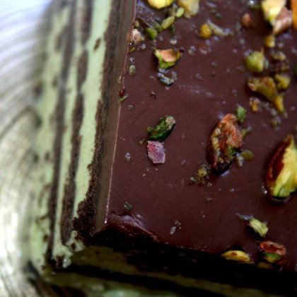 עוגת ביסקוויטים שוקולד פיסטוק