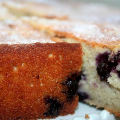 עוגת אוכמניות בחושה