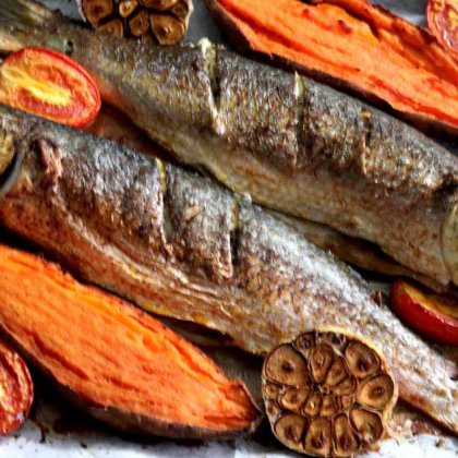 דגי בורי צלויים בתנור